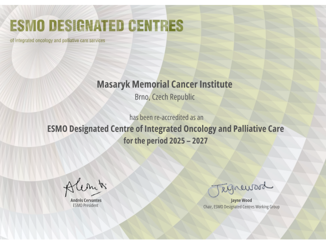 ESMO_Reaccreditation Certificate 2025-2027